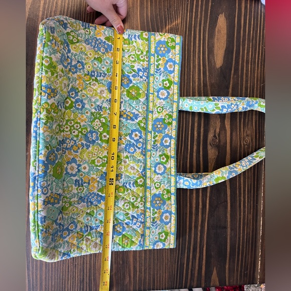 Vera Bradley Blue and Green Floral Shoulder Bag - Picture 4 of 7